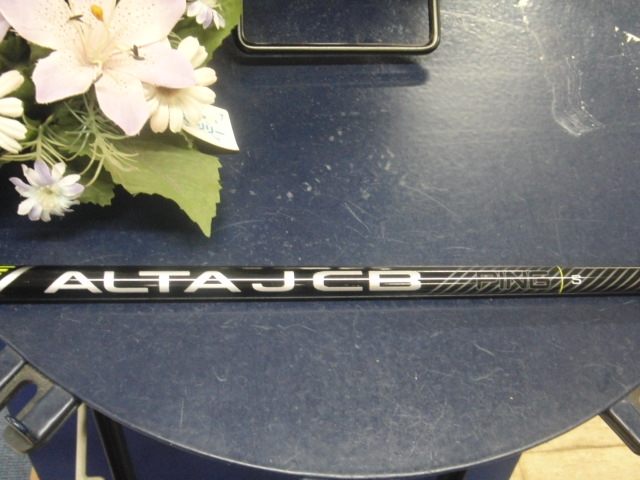 ピン純正　ALTA J CB ピンスリーブ付きS 1W用 中古・ピン純正・ALTA J CBブラック S ピンスリーブ付き 1W用 シャフト